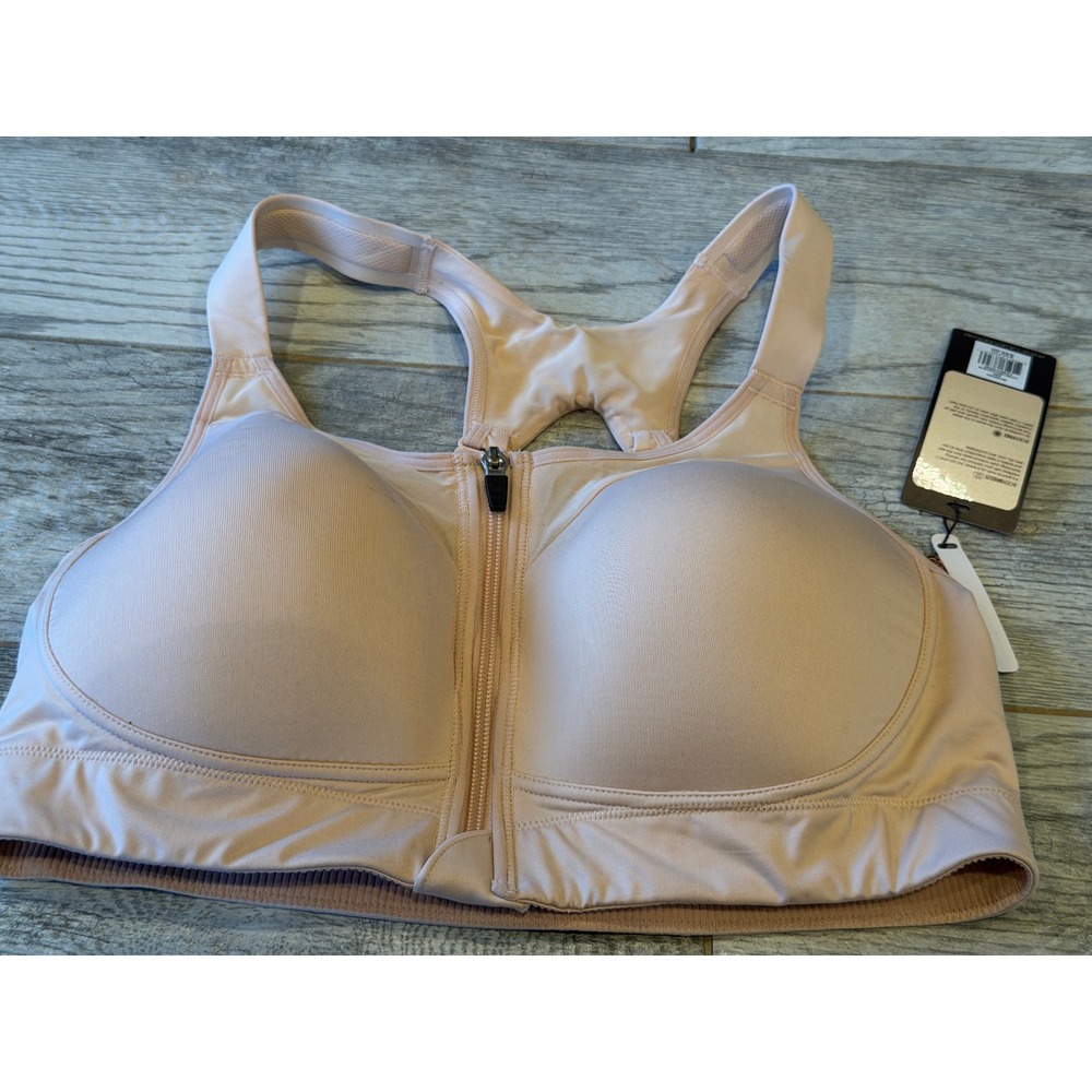 CALIA Strength Front Close Mesh Inset Bra 38D Cameo Rose High Support 38 D NWT
